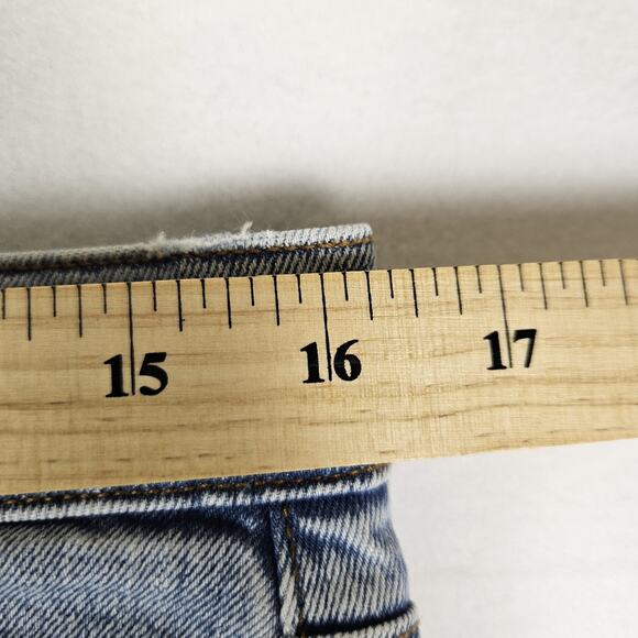 Abercrombie Fitch Jeans 90s Slim Straight Ultra High Rise Blue Women Size 31/12 - Picture 12 of 15